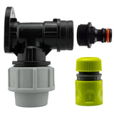 Wall Flange Kit 32mm MDPE + Male Click Lock + Hose Connector - Armstrong Cheshire