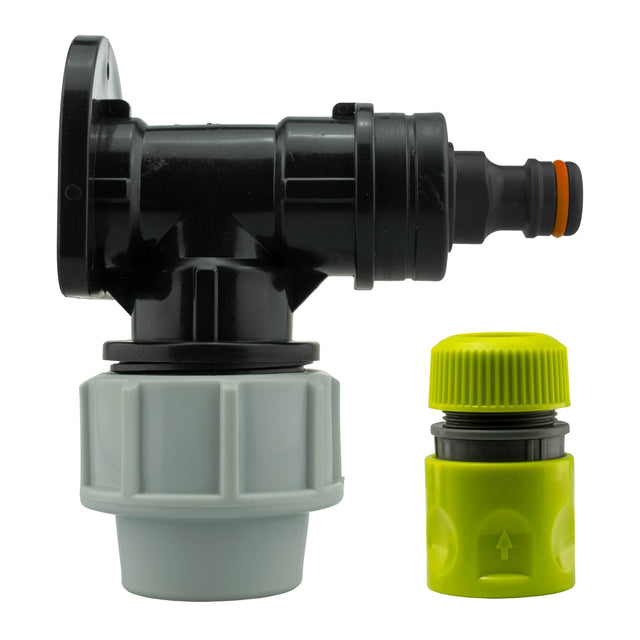 Wall Flange Kit 32mm MDPE + Male Click Lock + Hose Connector - Armstrong Cheshire