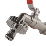 Wall Flange Kit 32mm MDPE + Quick Connect Lever Tap - Armstrong Cheshire