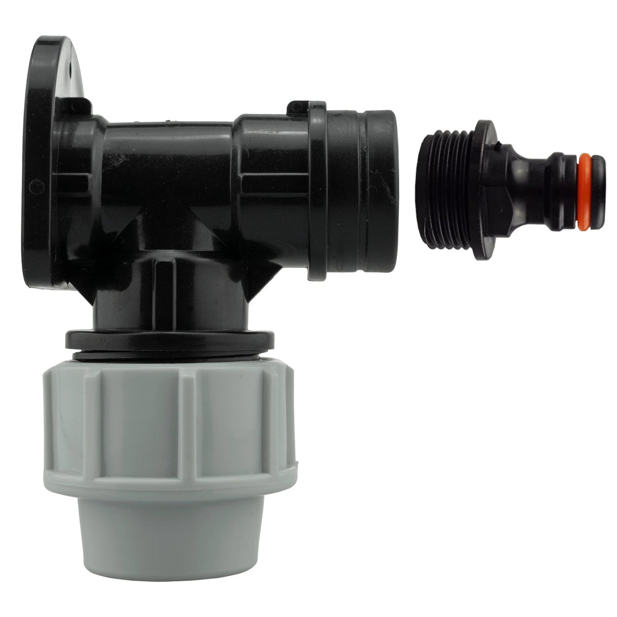 Wall Flange Kit 32mm MDPE + Quick Connector Male - Armstrong Cheshire