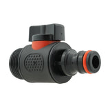 Wall Flange Kit 32mm MDPE + Valve with Male Quick Connector - Armstrong Cheshire