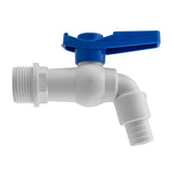 Wall Flange Kit 32mm MDPE + White PVC Tap - Armstrong Cheshire