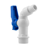 Wall Flange Kit 32mm MDPE + White PVC Tap - Armstrong Cheshire