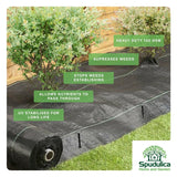 Weed Prevention Woven 2.25m Width by Spudulica