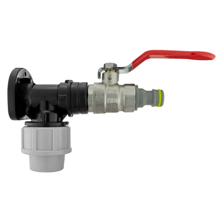 Wall Flange Kit 20mm MDPE - Lever Valve & Snap On