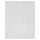 White M-Grade Tarpaulin with 10m of 6mm Bungee Rope and 10 x Slide Type Tarp Clips