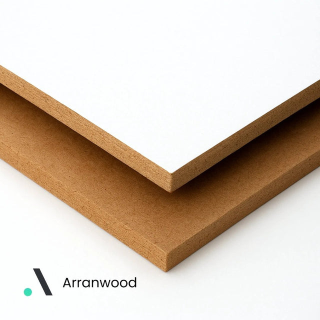 White MDF Board 3mm Thickness Pack of 2 Panels - Armstrong Cheshire