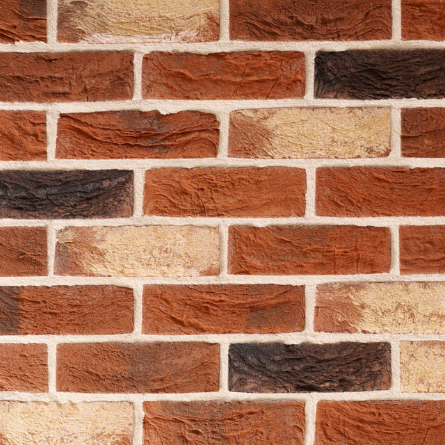 Traditional Red Blend Brick Slip Tiles - 0.5m2