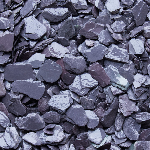 Plum Slate Chippings Bulk Bag 20mm