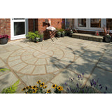 Patio Circle Kit Cathedral Paving 1.8m Weathered Moss