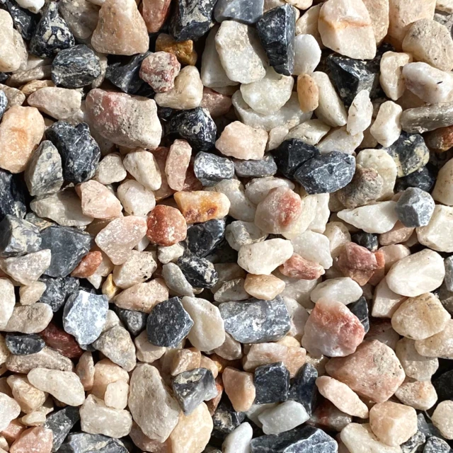 Carnival Pink Marble Gravel Chippings 20mm - 25/50 20kg bags - Armstrong Cheshire