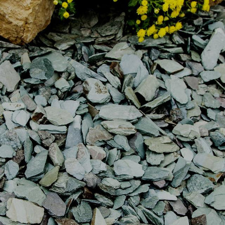 Green Slate Chippings 40mm (25 Maxi Bags)