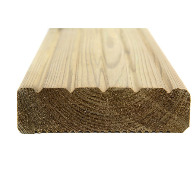 Treated Heavy Duty Timber Decking Board Packs 120mm x 35mm finished size