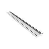 Lauxes Aluminium Slimline Tile Insert Linear Shower Drain Grate 26mm - Silk Silver - Armstrong Supplies