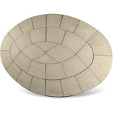 Baroque Oval Patio Kit Limestone Effect (3.2m x 2.2m) - Armstrong Cheshire
