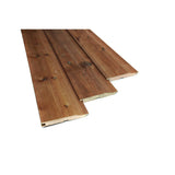 Brown Treated Wooden Shiplap Cladding 19mm x 125mm (5x3/4") - Armstrong Cheshire