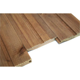 Brown Treated Wooden Shiplap Cladding 19mm x 125mm (5x3/4") - Armstrong Cheshire