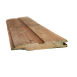 Brown Treated Wooden Shiplap Cladding 19mm x 125mm (5x3/4") - Armstrong Cheshire
