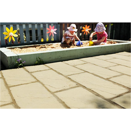 Cathedral Paving Patio Kit 5.76m2 Weathered York (2295138549808)