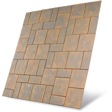 Chalice Concrete Paving Patio Kit Honey Brown  7.29m2 - Armstrong Cheshire