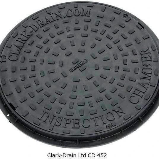 Clark Drain Manhole Cover Circular CD452 450mm (D) Polypropylene - Armstrong Cheshire