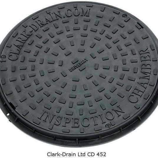 Clark Drain Manhole Cover Circular CD452 450mm (D) Polypropylene