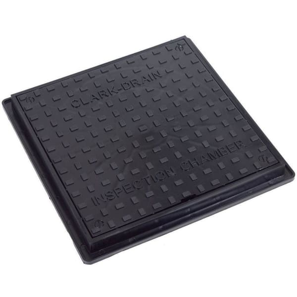 Clark-Drain Square Solid Top Lockable Plastic Manhole Cover 300mm x 300mm-Manhole Covers-Clark-Drain-Armstrong Supplies (2168127815728)