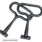 Clark Drain Manhole Cover Heavy Duty Lifting Key - Pair