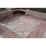 Cloister Catherine Concrete Wheel Paving Patio Kit 2.09m Barley - Armstrong Cheshire
