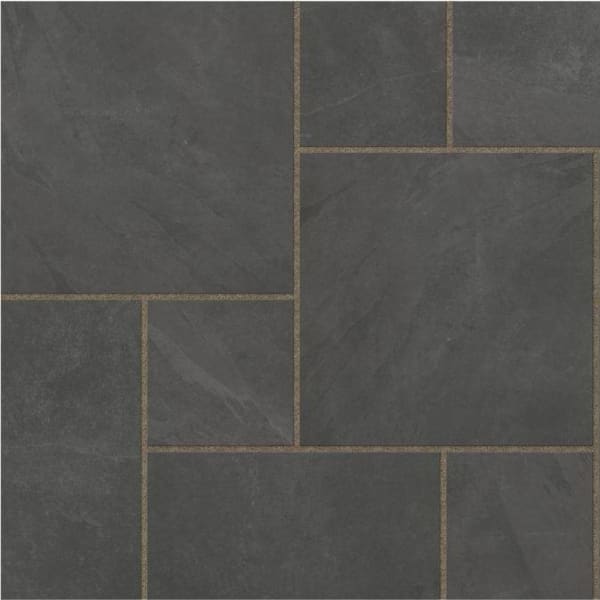 Eden Slate Porcelain Linear Pack Paving Slabs, 40 Pack, 1000 x 500 x 20 mm
