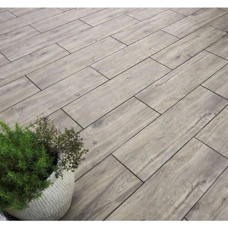 Elegante Timber Porcelain Patio Paving Slabs, 48 Pack, 1200 x 400 x 20 mm - Armstrong Cheshire