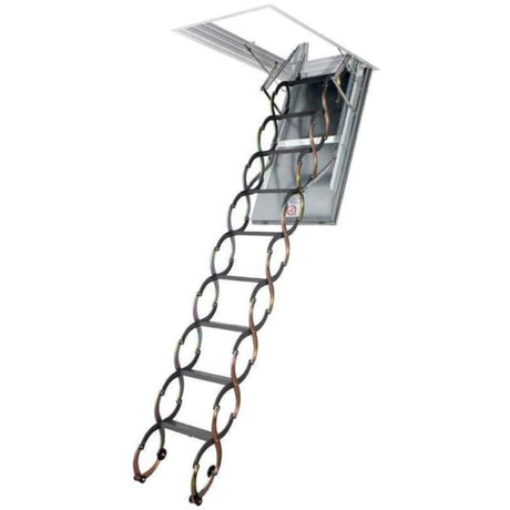 Fakro LSF Fire Resistant Scissor Metal Loft Ladder With Hatch- 60cm x 120 cm-Loft Ladders-Fakro-Armstrong Supplies (4179715686536)