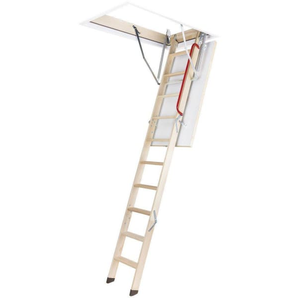Fakro LWZ Metal Frame 3 Section Wooden Loft Ladder 2.8m - 70cm x 130cm-Loft Ladders-Fakro-Armstrong Supplies (4179767427208)
