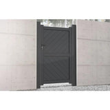 Flat Top Metal Side Gate with Diagonal Infill - Armstrong Cheshire