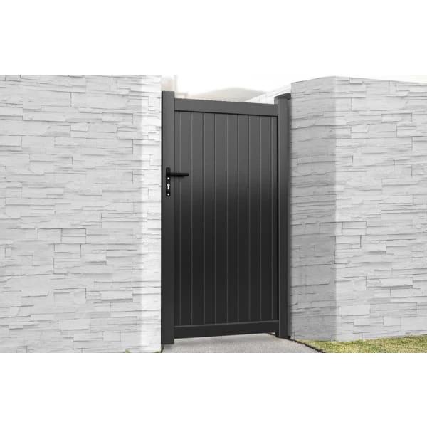 Flat Top Metal Side Gate with Vertical Infill - Armstrong Cheshire