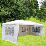 Gazebo set 6x3M Marquee with SidePanels HeavyDuty FullyWaterproof Popup Gazebo with 4Premium Side Walls White - Armstrong Cheshire