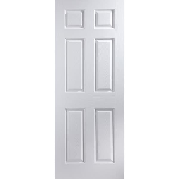 Internal Door White 6 Panel Woodgrain Effect 