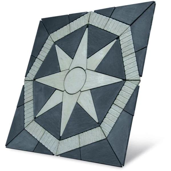 Lakeland North Star 5.76m Concrete Paving Patio Kit Portland Grey - Armstrong Cheshire