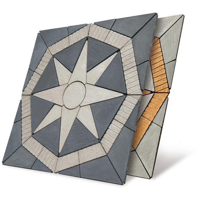 Lakeland North Star 5.76m Concrete Paving Patio Kit Portland Grey - Armstrong Cheshire