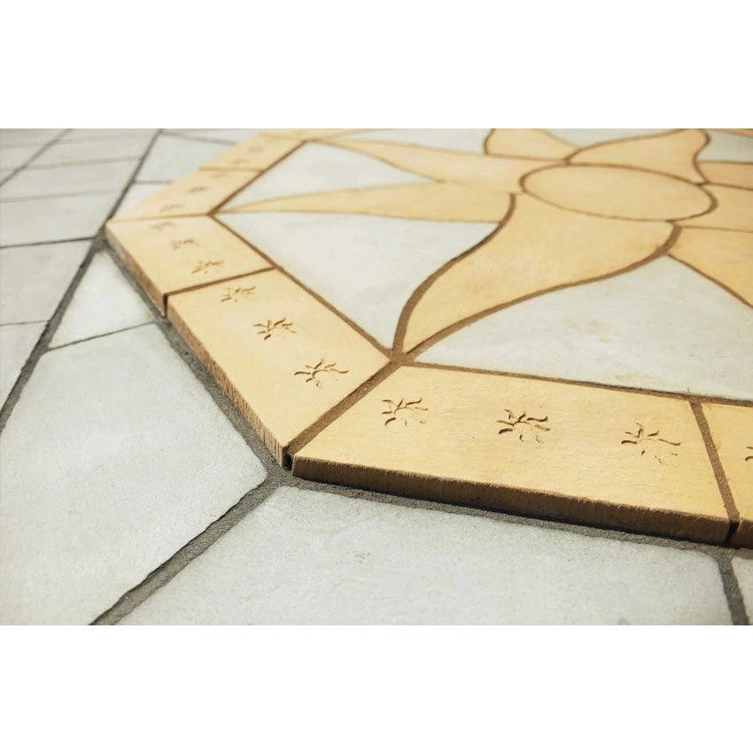 Lakeland Sun 5.76m2 Concrete Paving Patio Kit Cumbrian Slate/Gold - Armstrong Cheshire