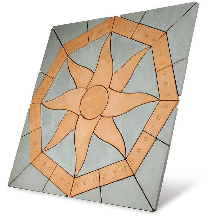 Lakeland Sun 5.76m2 Concrete Paving Patio Kit Cumbrian Slate/Gold - Armstrong Cheshire