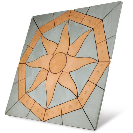 Lakeland Sun 5.76m2 Concrete Paving Patio Kit Cumbrian Slate/Gold - Armstrong Cheshire