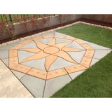 Lakeland Sun 5.76m2 Concrete Paving Patio Kit Cumbrian Slate/Gold - Armstrong Cheshire