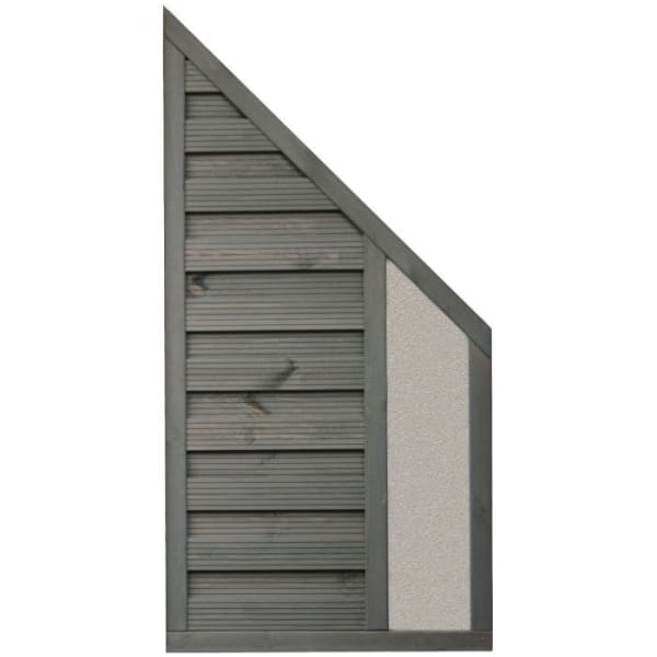 Palermo Treated Fence Panel with Solid Infil Angled (5666482913443)