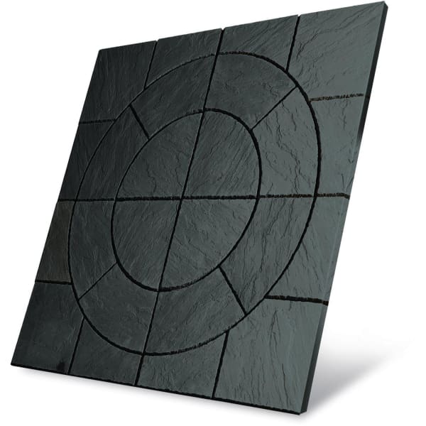 Chalice Paving Circle With Squaring Off Kit Welsh Slate Small
