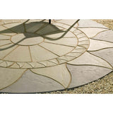 Patio Circle Kit Sun Circle Concrete Paving 2.56m Antique Grey - Armstrong Cheshire