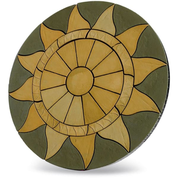 Sun Circle 2.56m Paving Patio Kit Antique Grey-Armstrong Supplies (2295140548656)