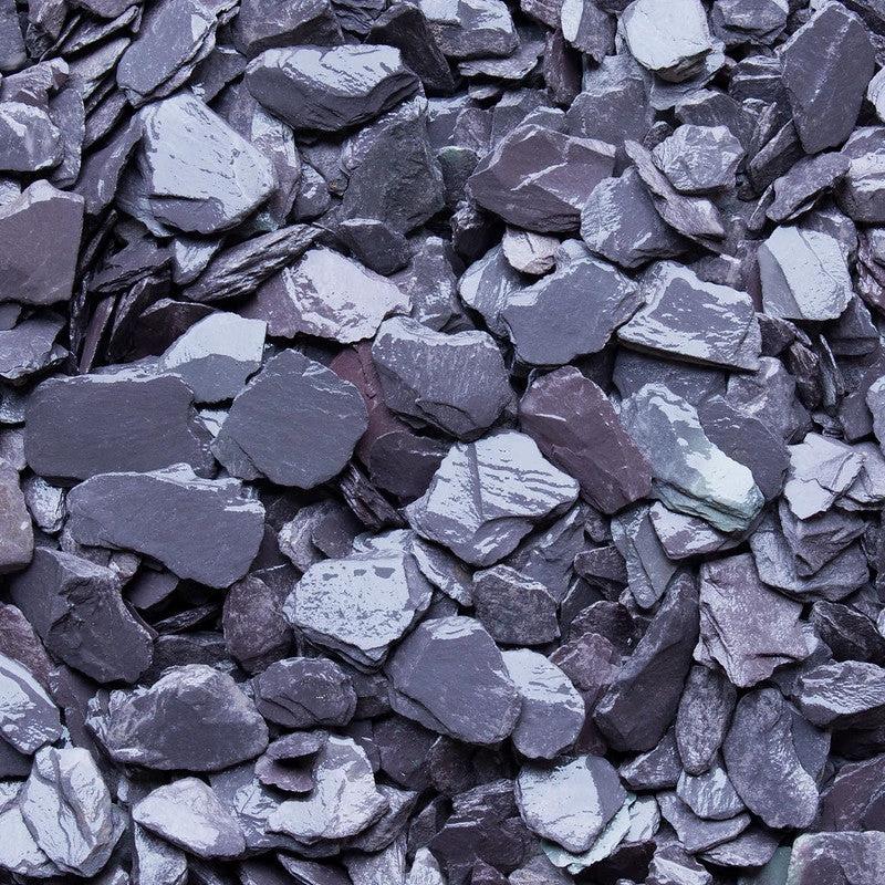 Plum Slate Chippings Bulk Bag 20mm - Armstrong Cheshire