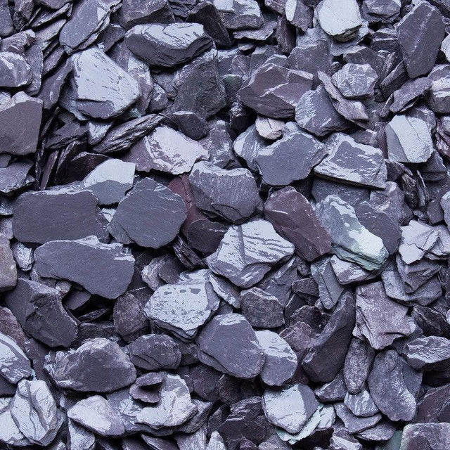 Plum Slate Chippings Bulk Bag 20mm - Armstrong Cheshire
