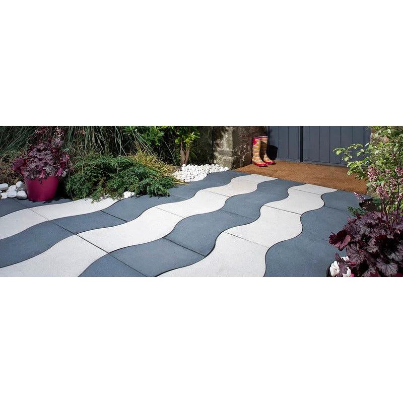 Prestbury Wave Concrete Paving Patio Kit 5.76m2 Portland Grey - Armstrong Cheshire